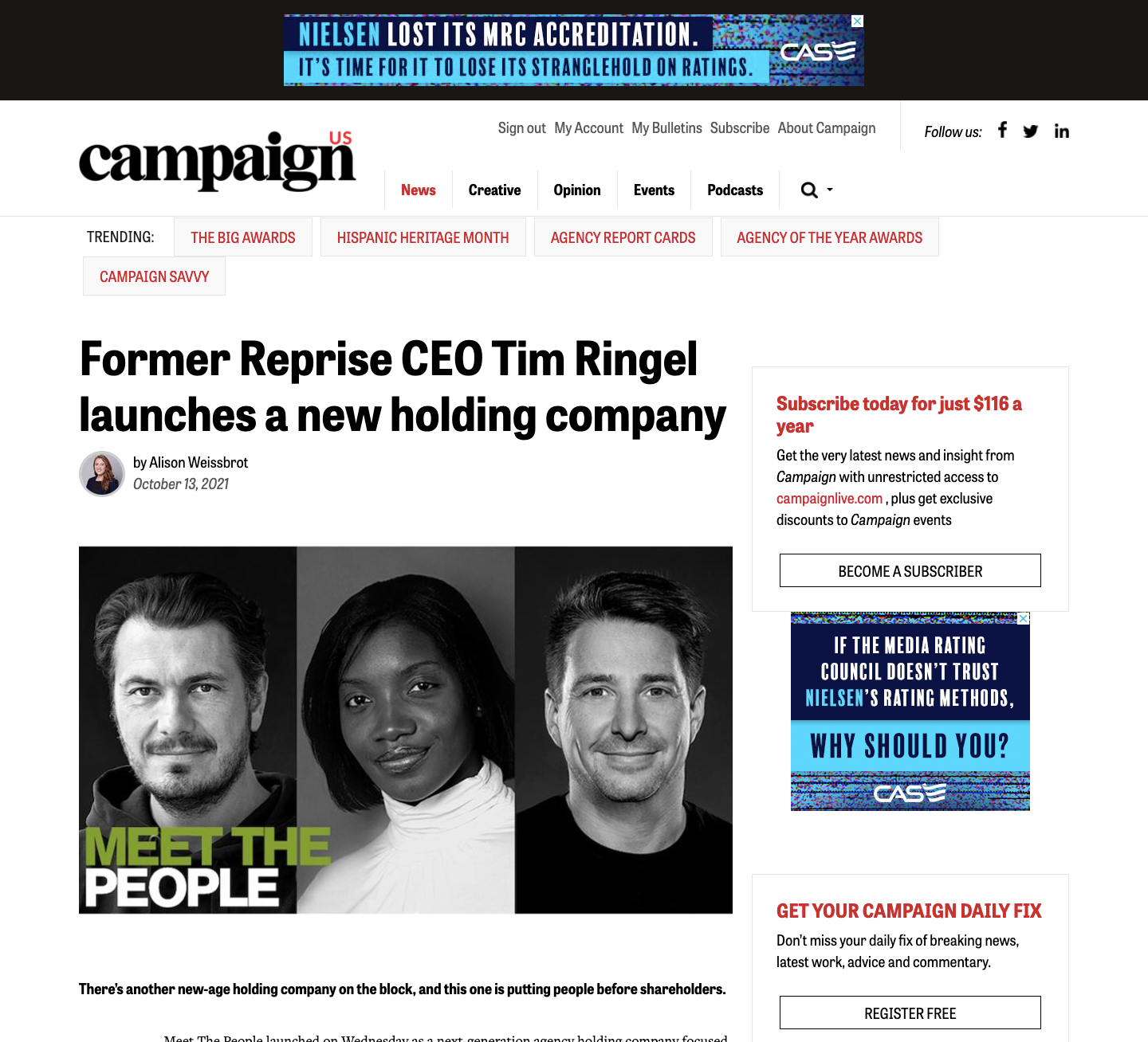 Meet The People Launches as New Holding Company