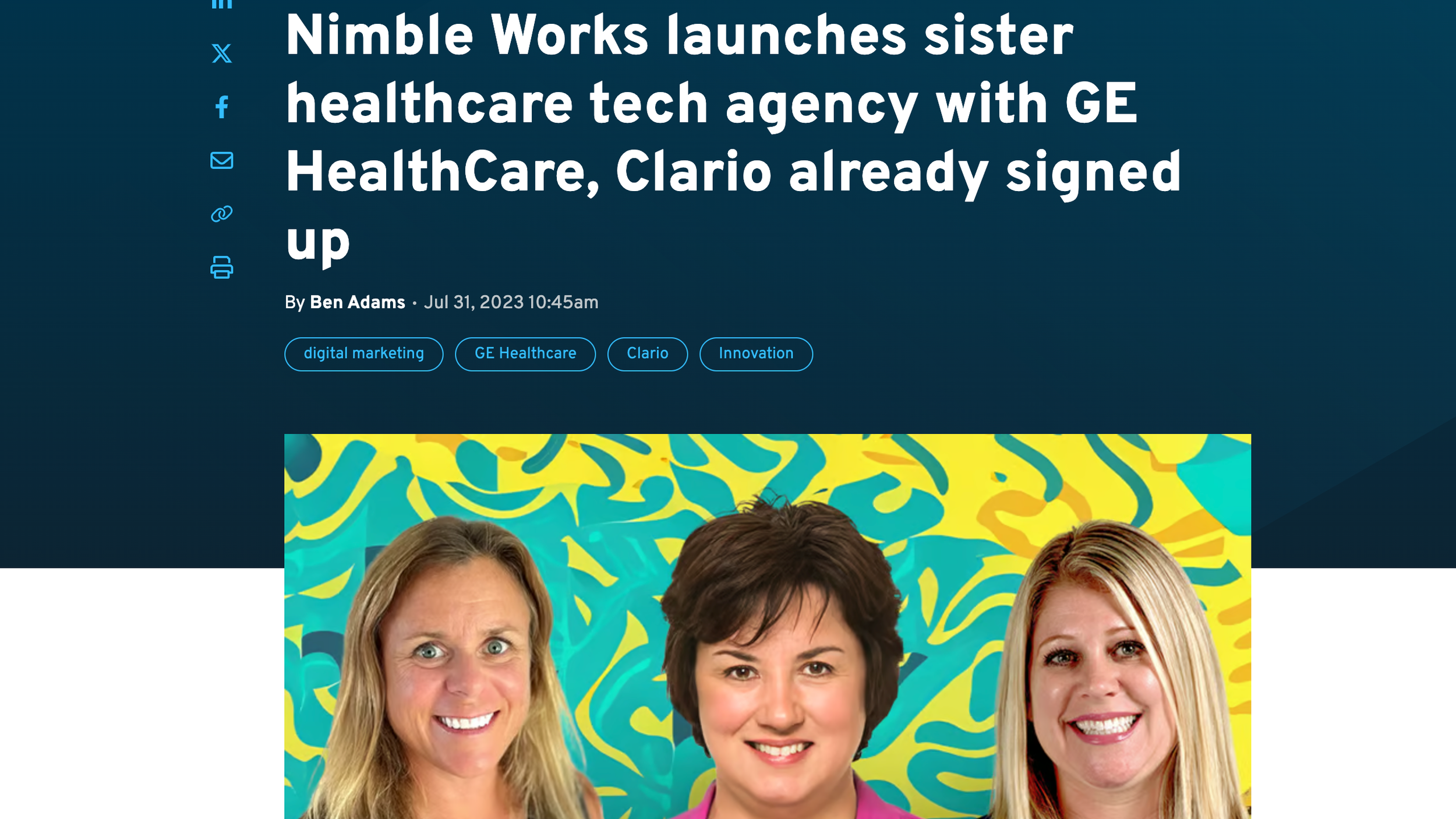 Fierce Pharma: Nimble Works Launches Sister Agency