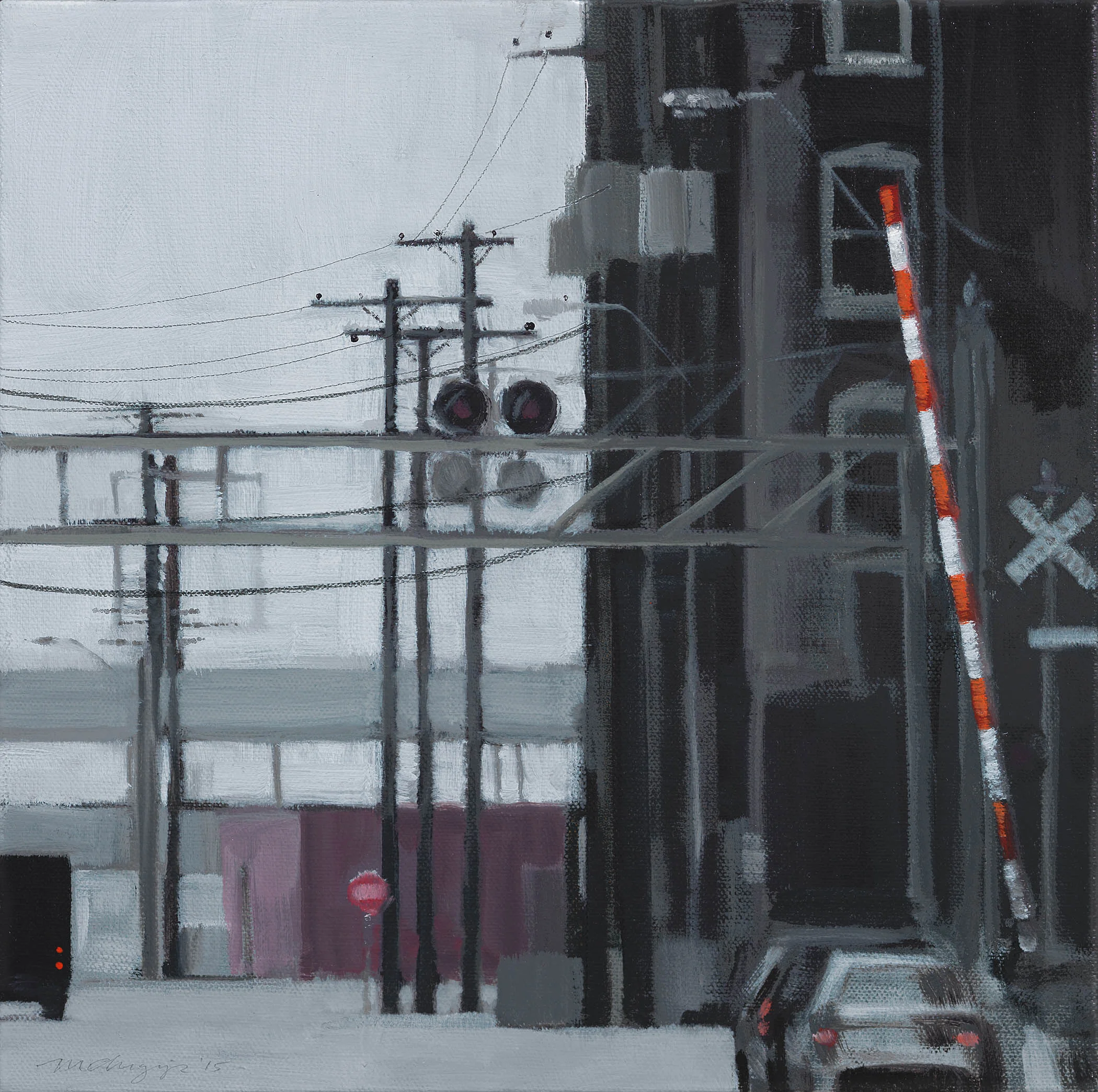 copyright 2016, 12 x 12 in., oil/pencil on canvas.