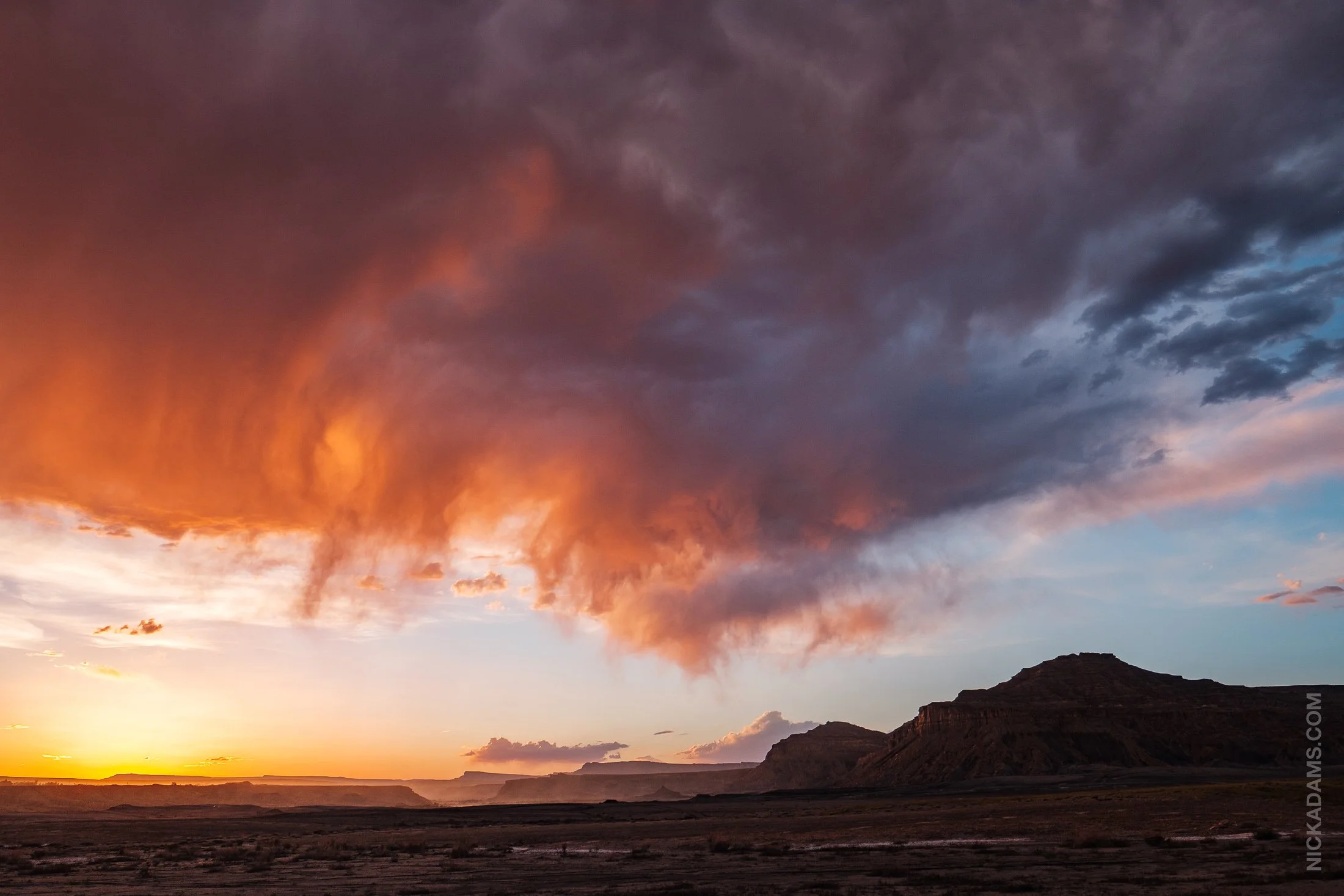 Sunset, Highway 89, Utah
