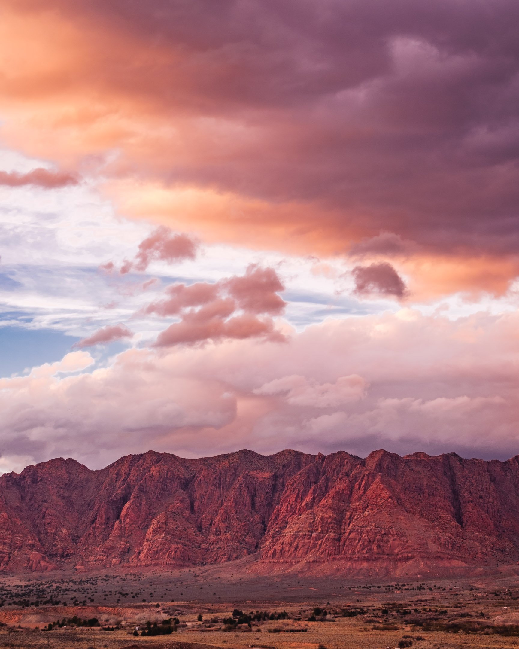 Red Mountain Sunset, Ivins, Utah