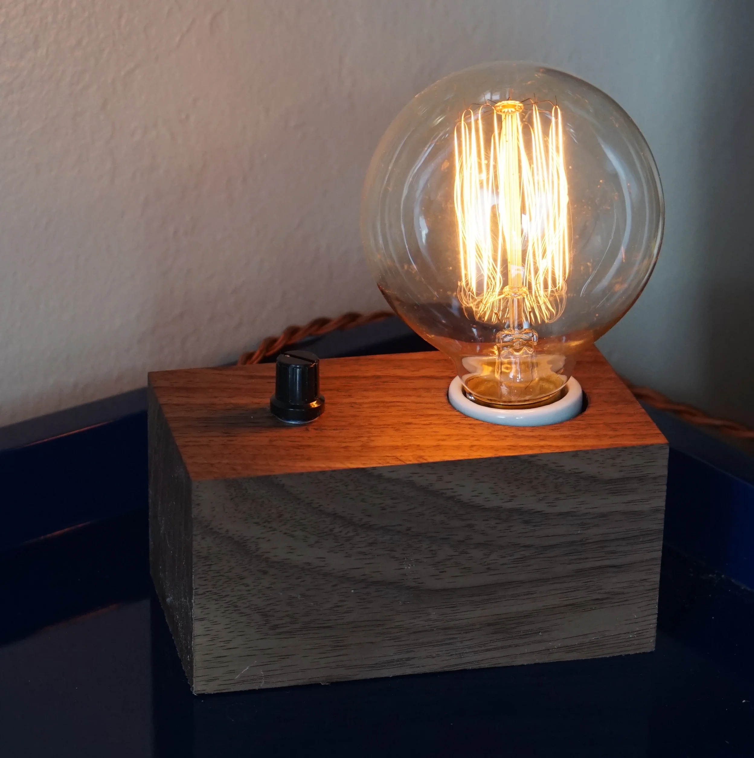 One bulb with in-fixture dimmer