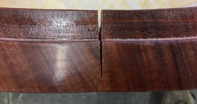 A prototype coffee table base made of multiple pieces of hardware, joined only with glue, cracked by moisture and temperature variation - see more details here .