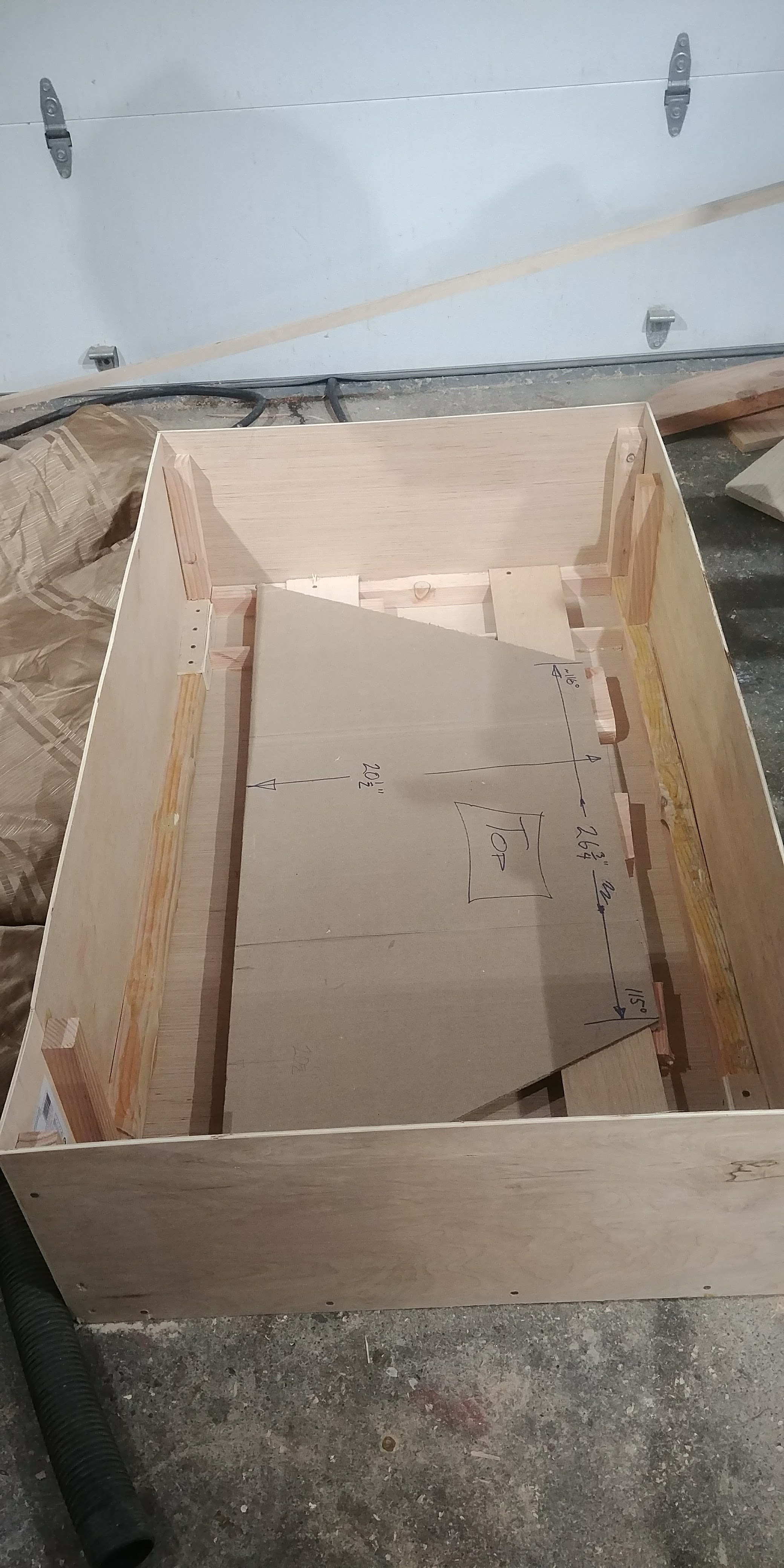  The crate, just big enough for the shelf and mirror, but just small enough to get through FedEx size (and weight) limitations 