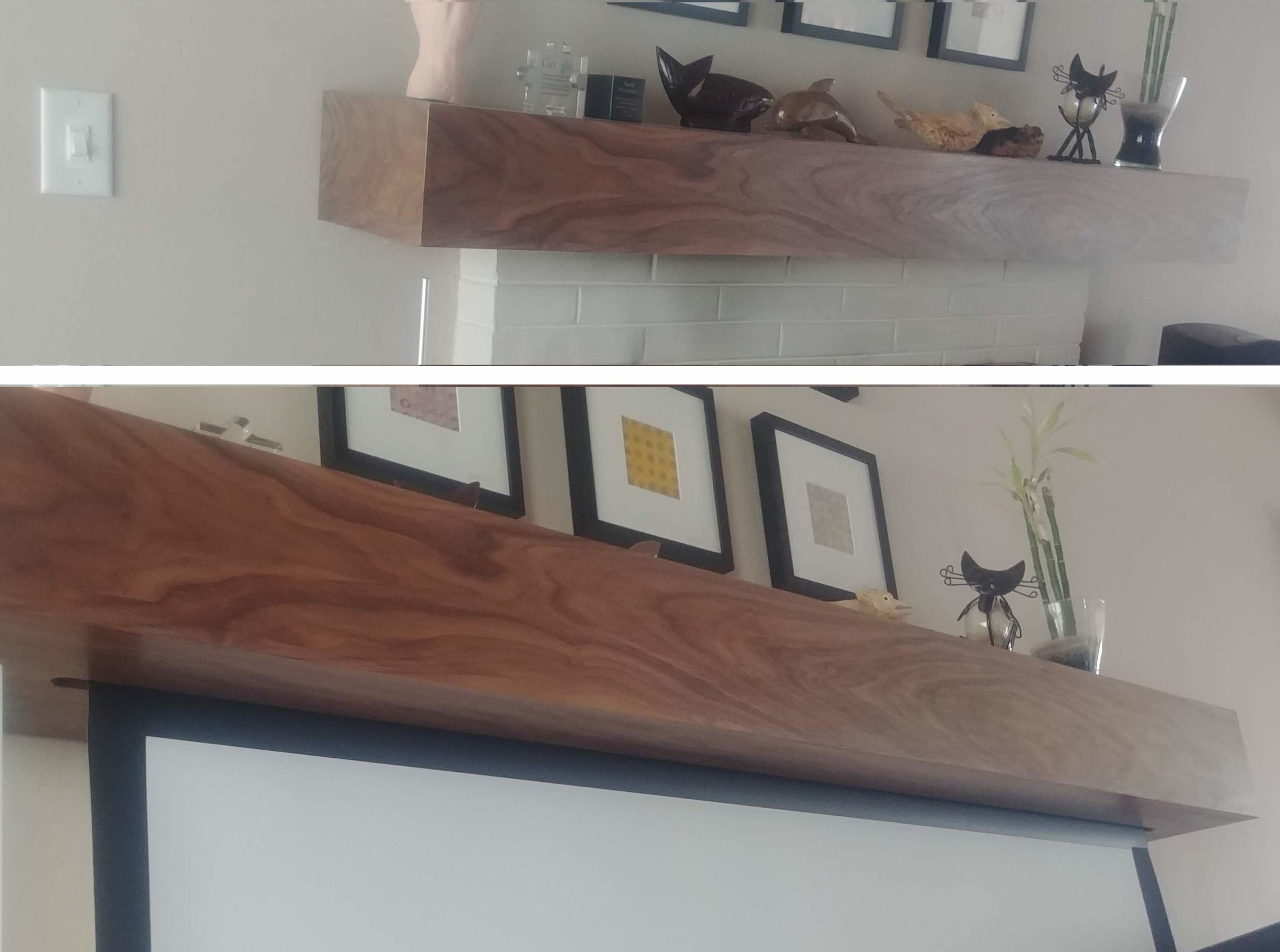 Copy of Mantle with Retractable Screen