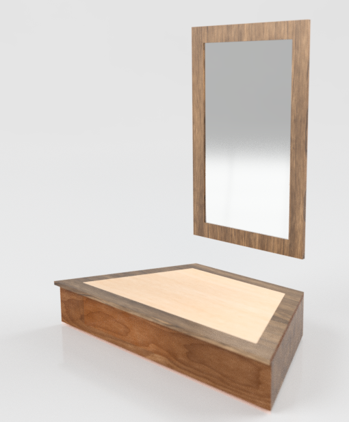 Entryway Shelf &amp; Mirror