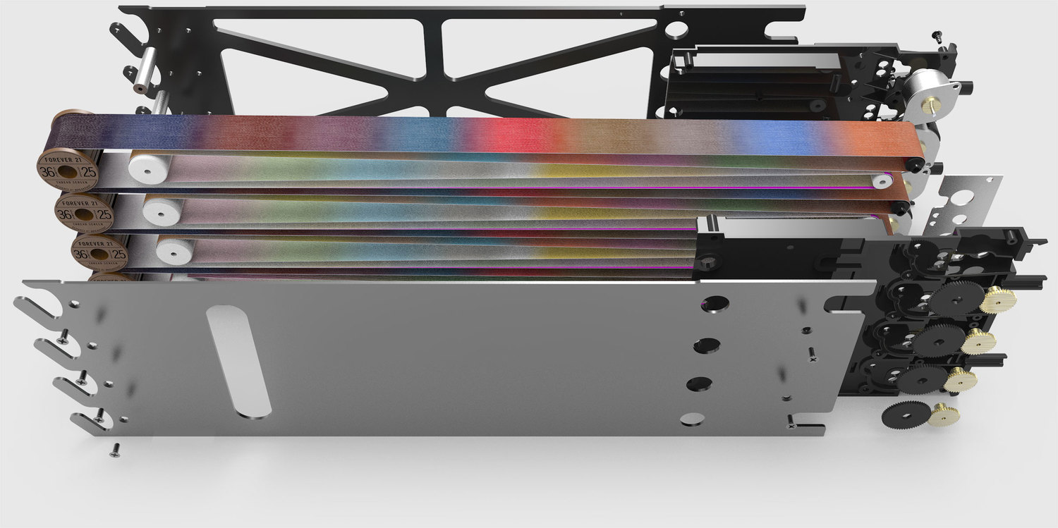 Thread Display multi-spool swappable module