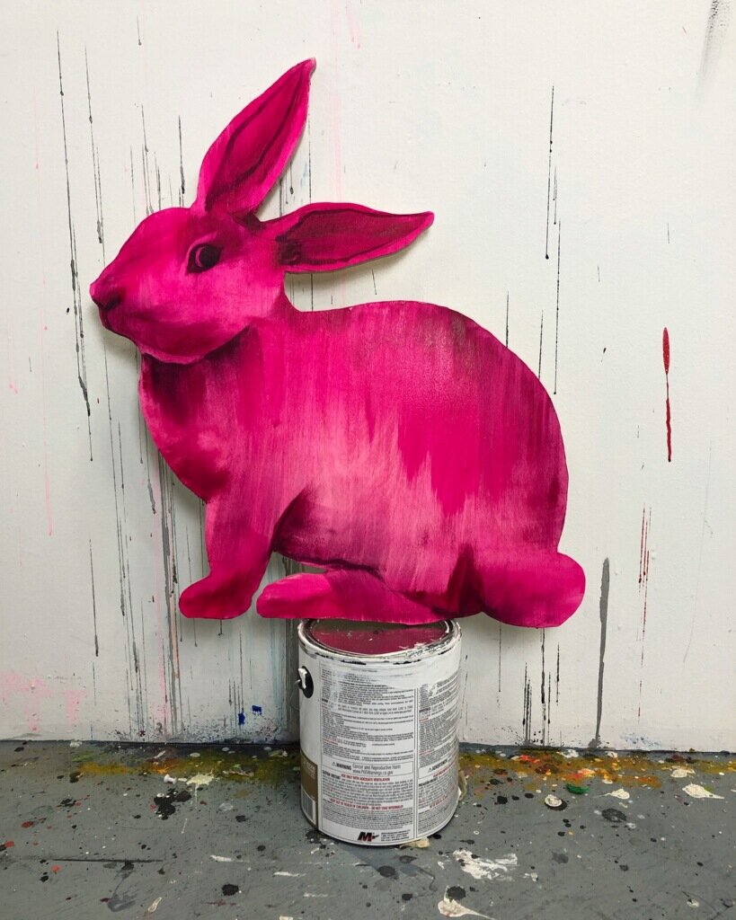 Fuchsia Painted Bunny