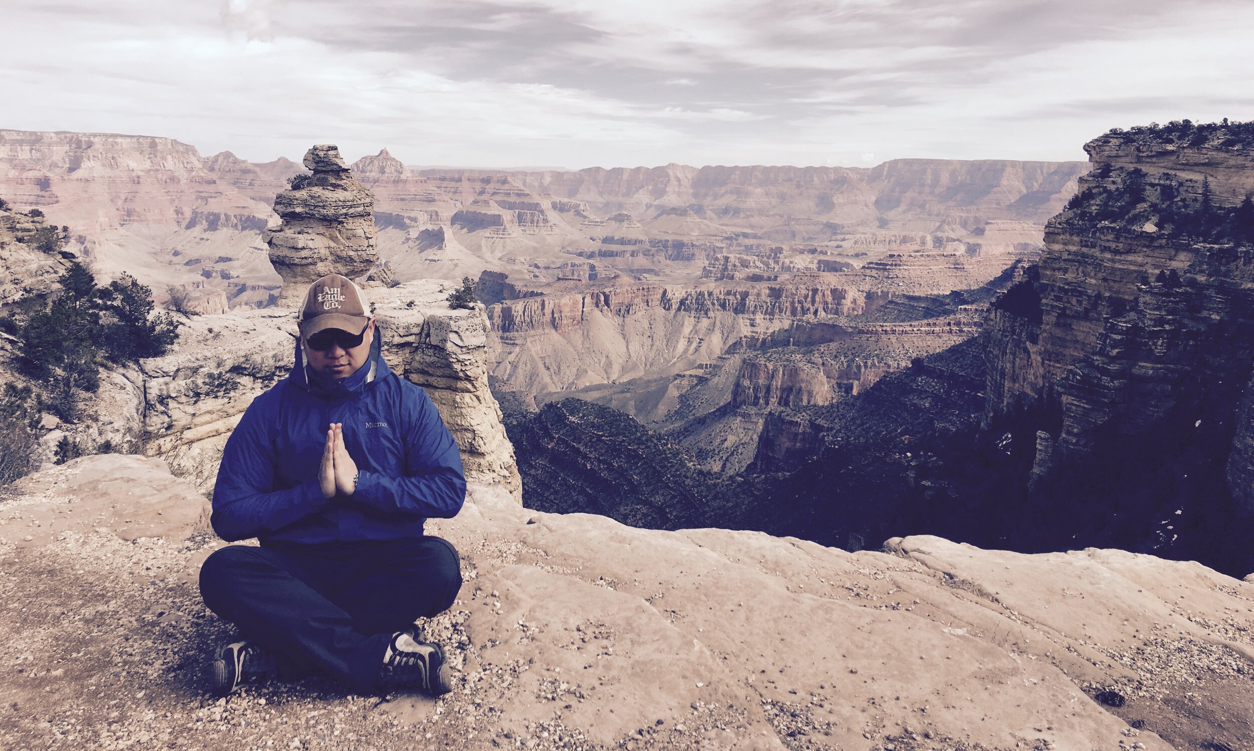 At the Grand Canyon (South Rim), January 2017.