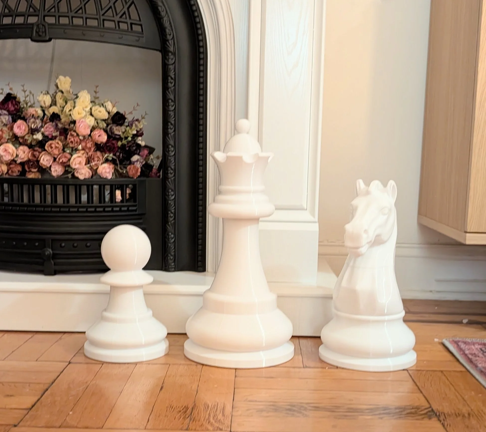 Giant chess pieces