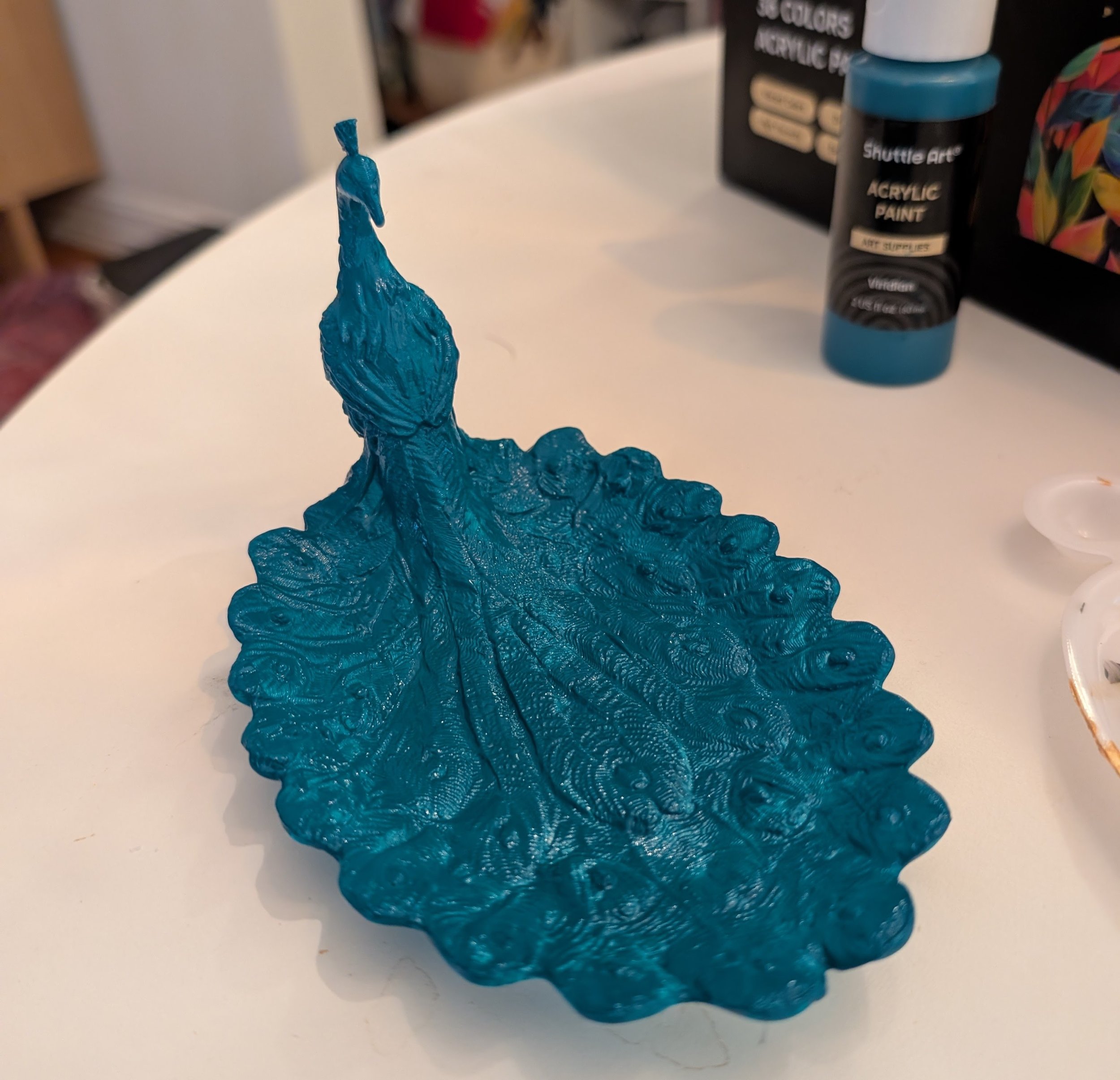 Peacock tray
