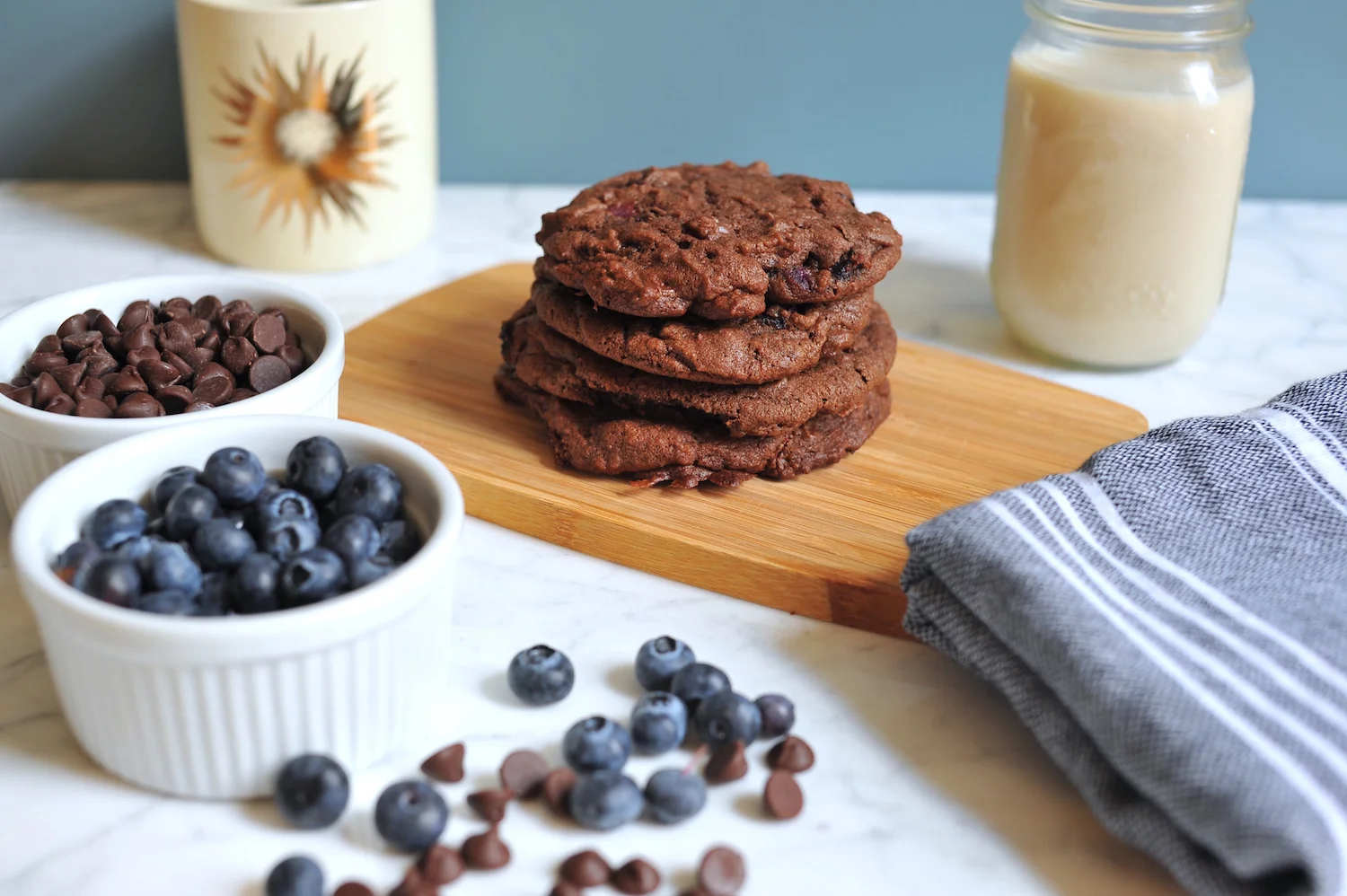 Blueberry Chocolate Chip Cookies