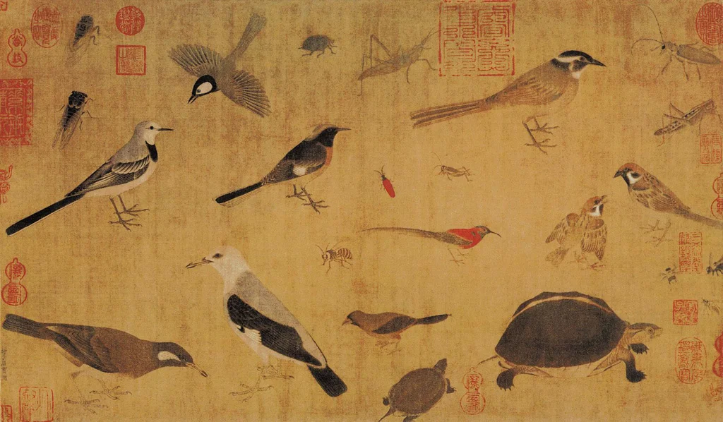 Obra del artista Huang Quan (903-965).