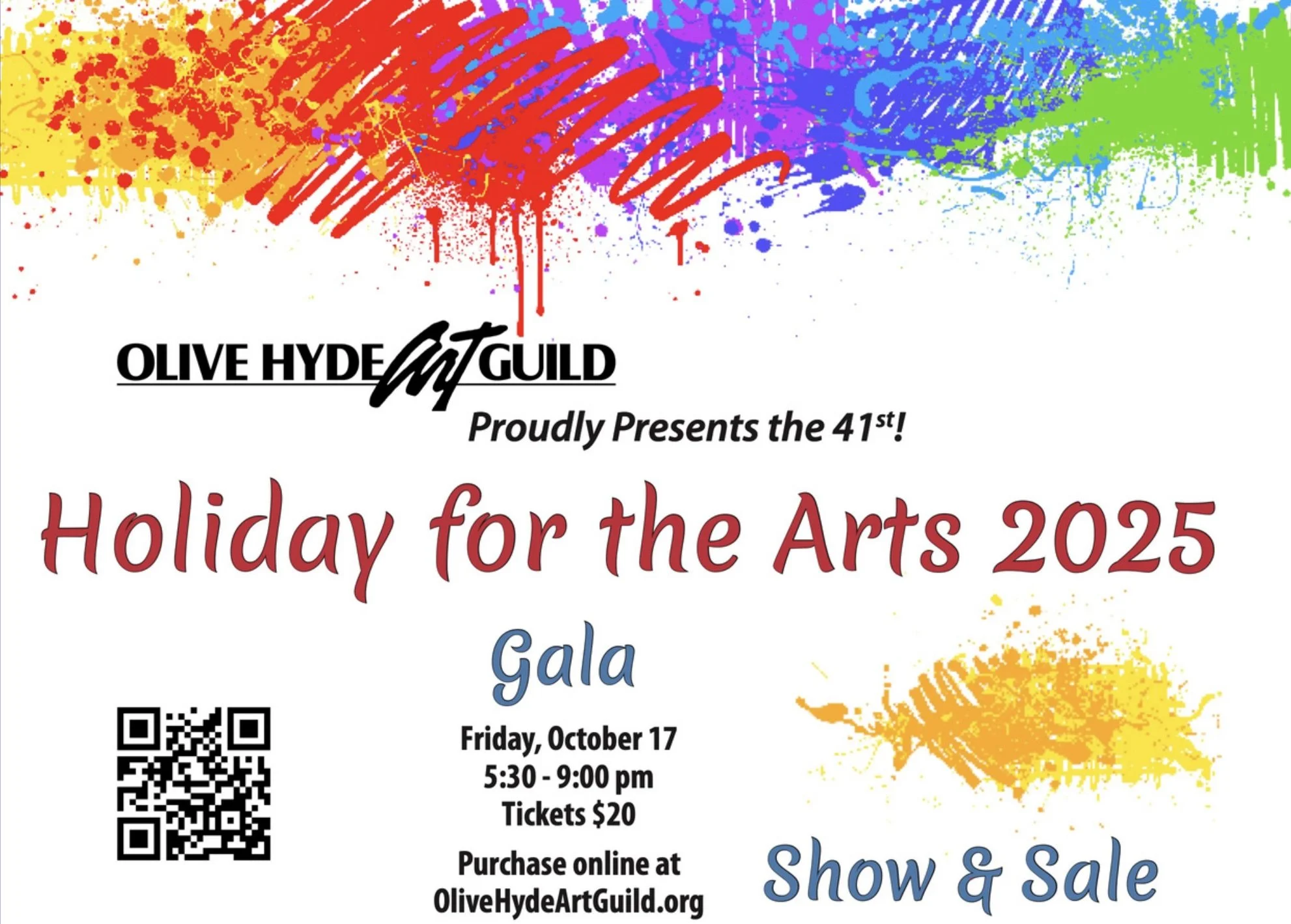 Olive Hyde Art Guild "Holiday for the Arts 2025"