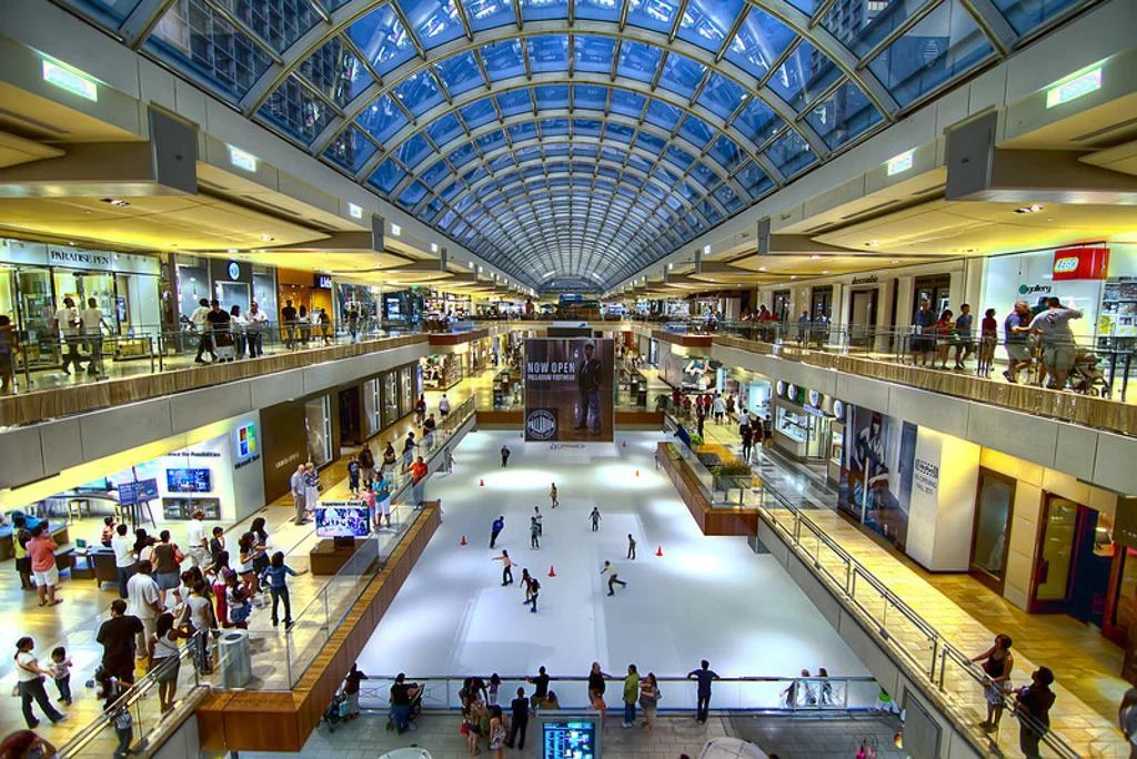 Ice Skating at the Galleria
