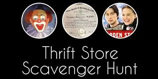 Thrift Store Scavenger Hunt/Emporium Pies