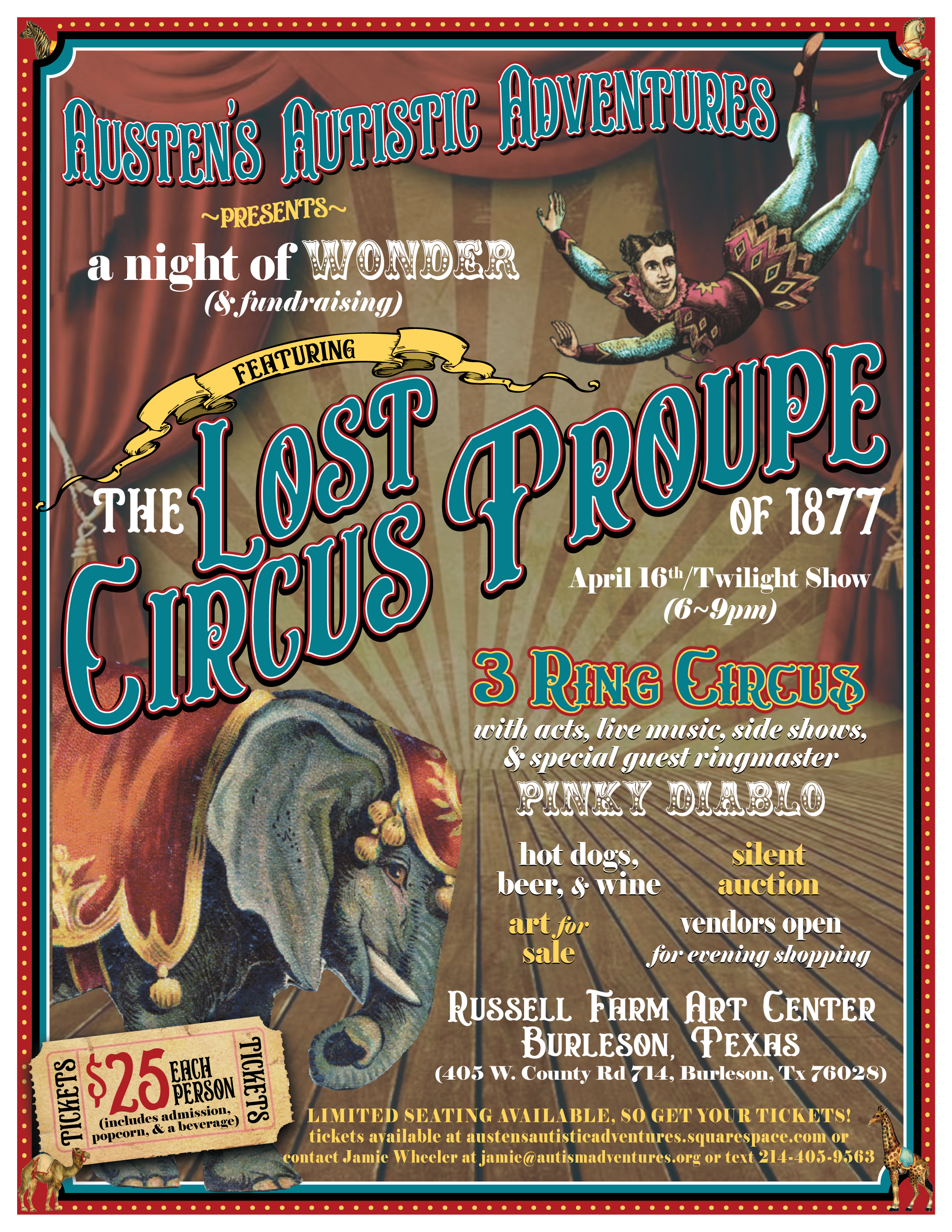 The Lost Circus of 1877: Fair and Fundraiser for Autism! 