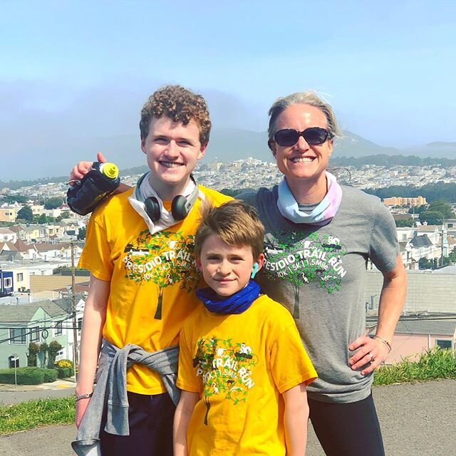Just finished our virtual #presidiotrailrun for the @presidioymca @ymcasf with a 5k in our neighborhood!