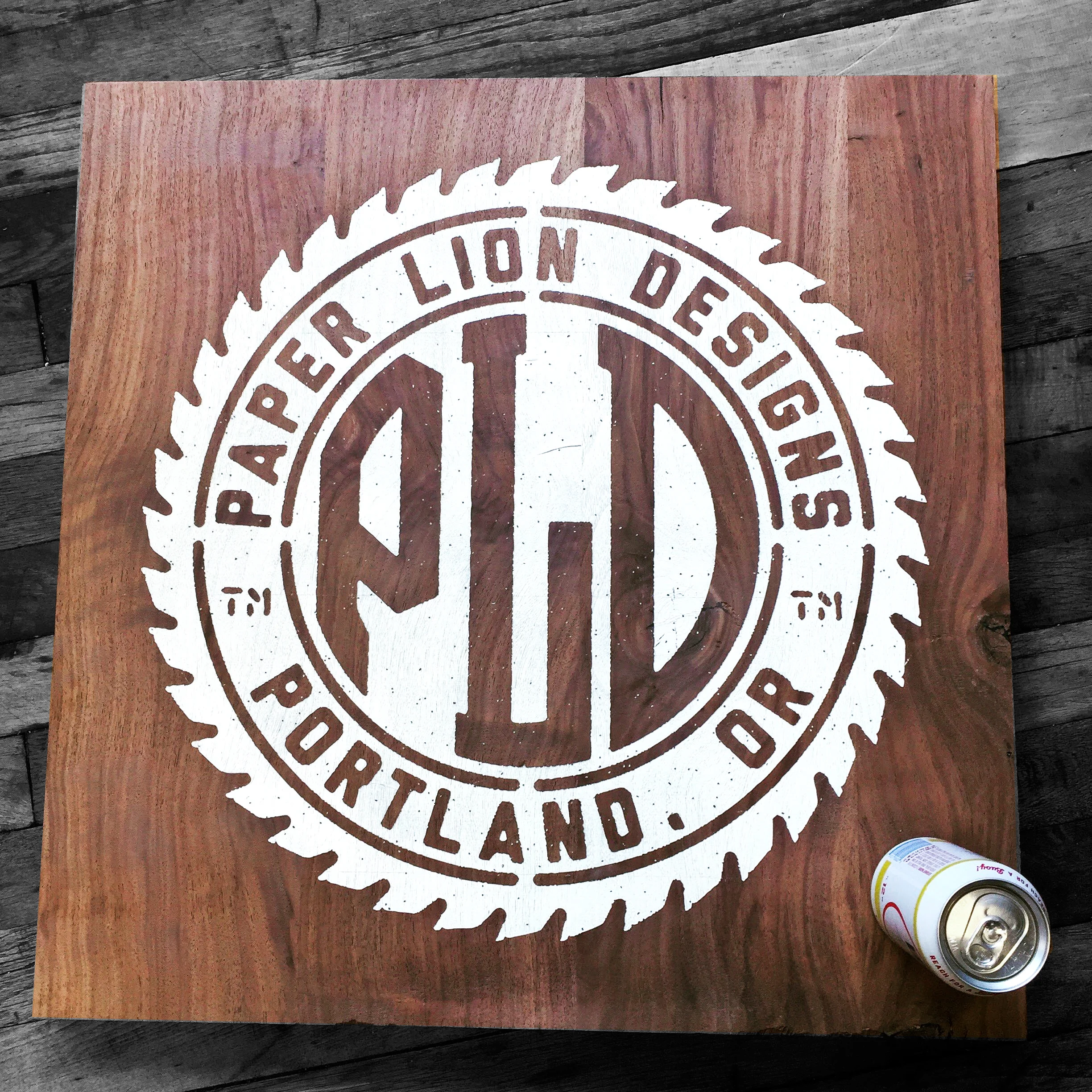 Sign for Paper Lion Designs, PDX