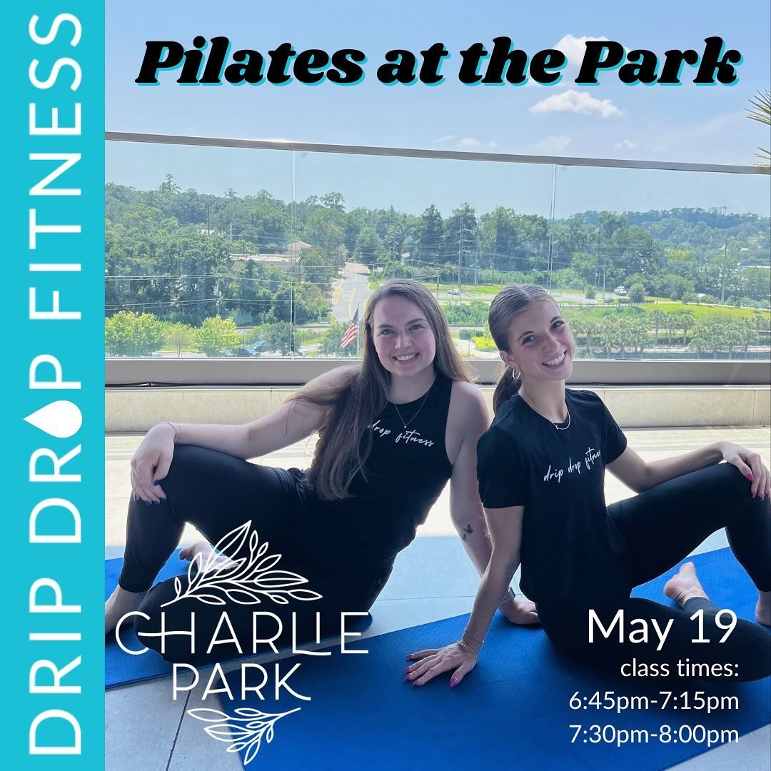We&rsquo;re bringing back one of our favorites! Grab your mat and your bestie for our next Pilates at the Park @charlieparkrooftop 🩵🧘&zwj;♀️🍹We&rsquo;ll see you for a fun workout and hangs together all with a fabulous view of Cascades Park! Sign u