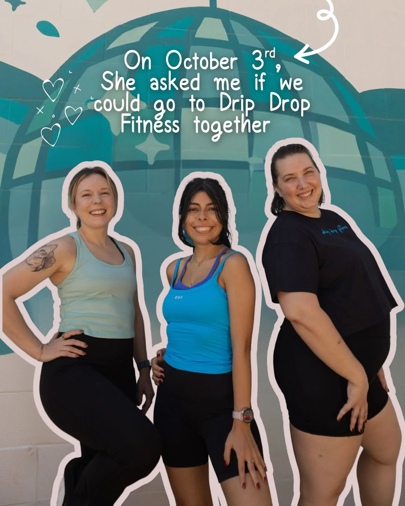 On October 3rd, you sent this to your bestie to invite them to come to a class with you 🩵✨ 

#october #october3rd #groupfitness #exercise #besties