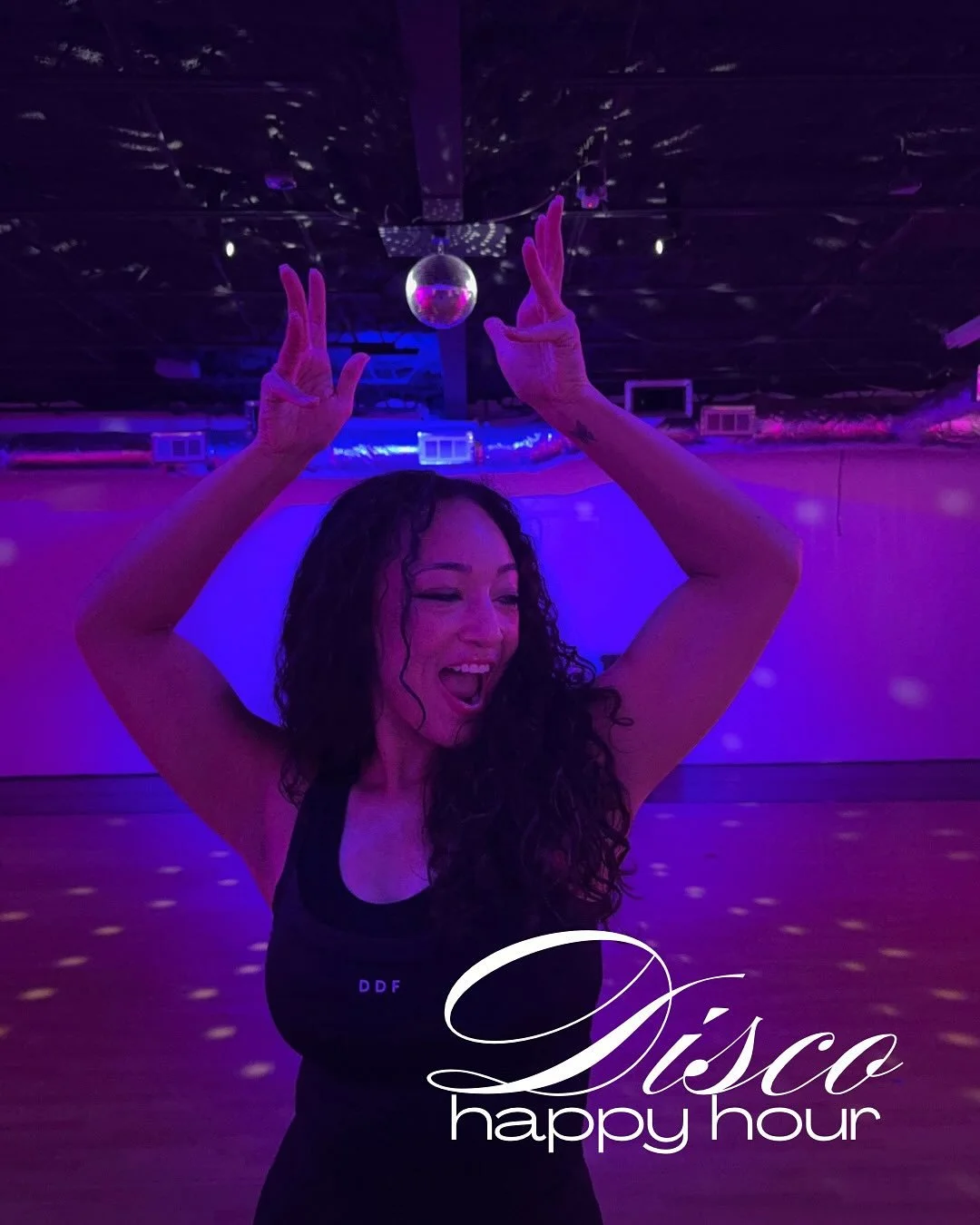 Get ready to shake your groove thang 🪩
For the next themed class &mdash;&mdash; Happy Hour is going full DISCO with Bayla! All classes are available on the app/website 2 weeks prior! So be sure to secure your spot when the rosters open up! Dance car