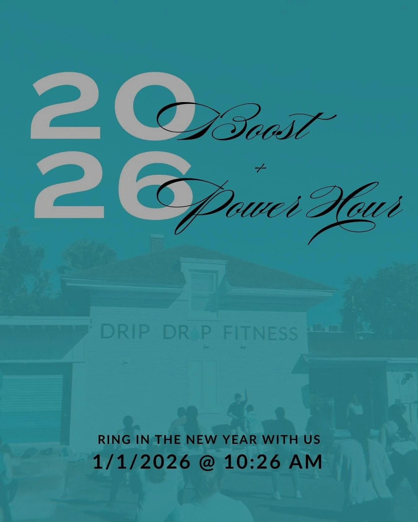 SAVE THE DATE!!🗓️
Join us for our annual New Year&rsquo;s Day class! This class will feature 20 minutes of our classic &ldquo;BOOST&rdquo; class followed by 26 minutes of our &ldquo;POWER HOUR&rdquo; class. We&rsquo;ll start with dancing &amp; a bod