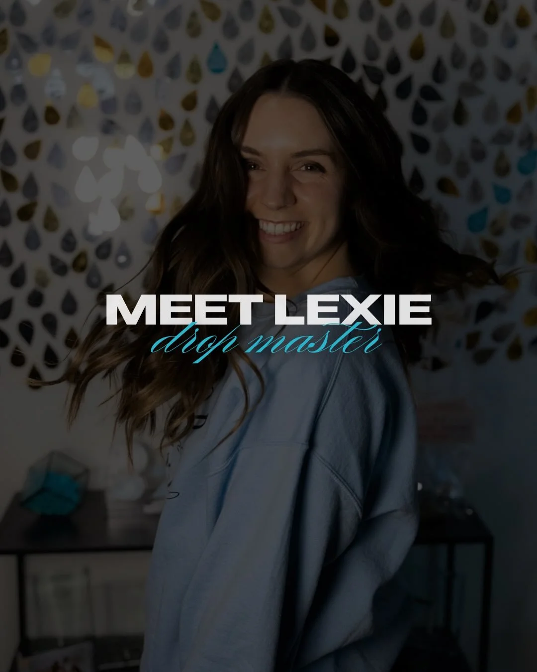 We are so excited to announce our newest Drop Master, Lexie! 🪩 Starting 3/8 she will be teaching Power Hour on Sundays at 10am and Tuesdays at 4:30pm! Keep reading to learn more about her 🩵⬇️

Bio: 
Lexie grew up on a fish farm in a very small town