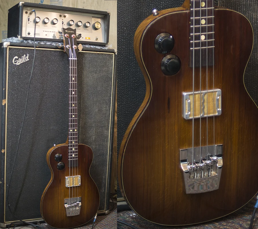 Ronin H Bass finished in a Subtle Amber Burst