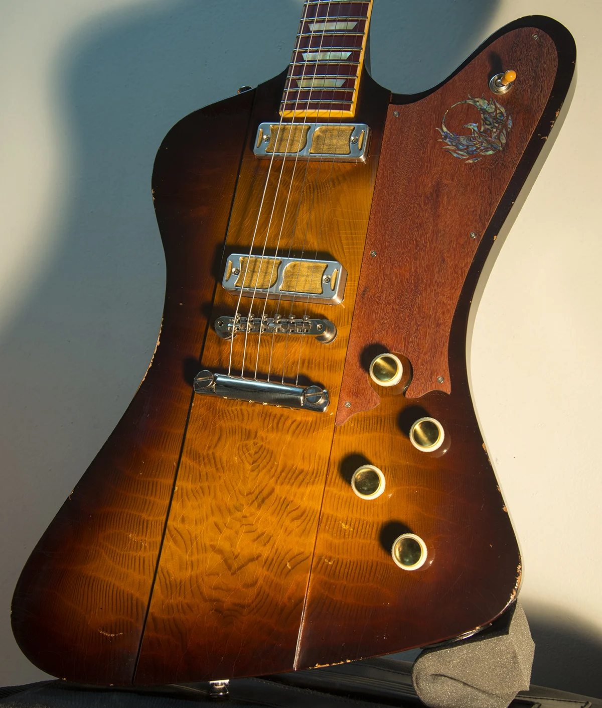 Ronin Phoenix with a 5A Flamed Redwood Top.