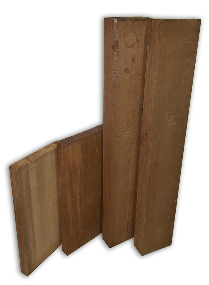 THE SHORTER WIDE BLOCKS OF RECLAIMED OLD GROWTH REDWOOD ARE USED PRIMARILY FOR MIRARI, MORNINGSTAR AND KINGBIRD/SONGBIRD MODELS. THE LARGER, THICKER BLOCKS ARE SET ASIDE FOR OUR BADMOON SEMI-HOLLOW BUILDS AND THE GEOrGIA LEE ALL-REDWOOD PARLOR ACOUSTIC.
