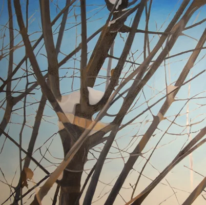 Reflection oil on canvas 48 x 48 in.