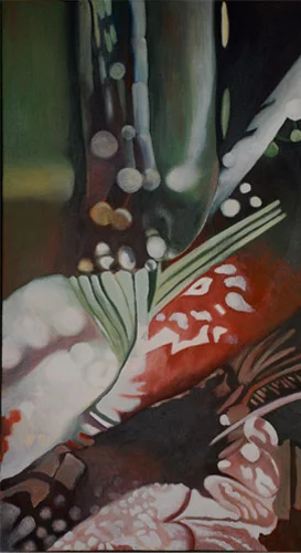 SI #4 (Sitka series) oil on canvas 18 x 32 in. 2008
