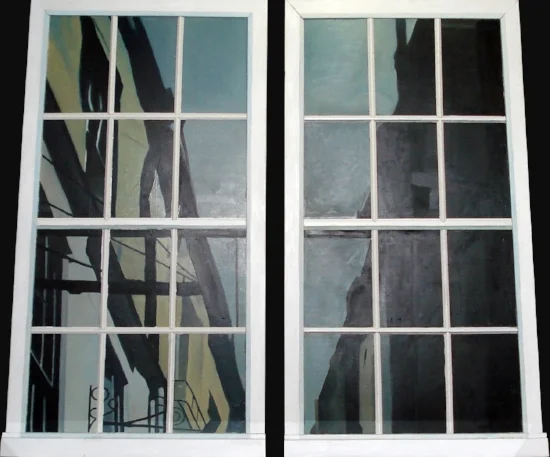 Two Sides To Every Story oil on panel 60 x 52 in. 2016