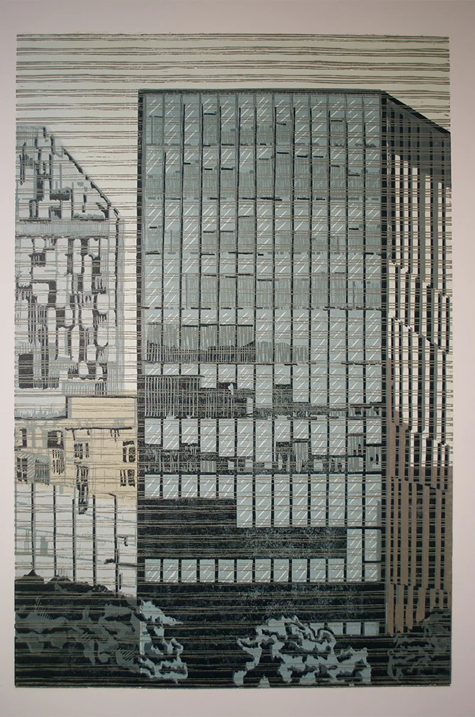 Summer 15 Woodcut 24" x 36" 2017