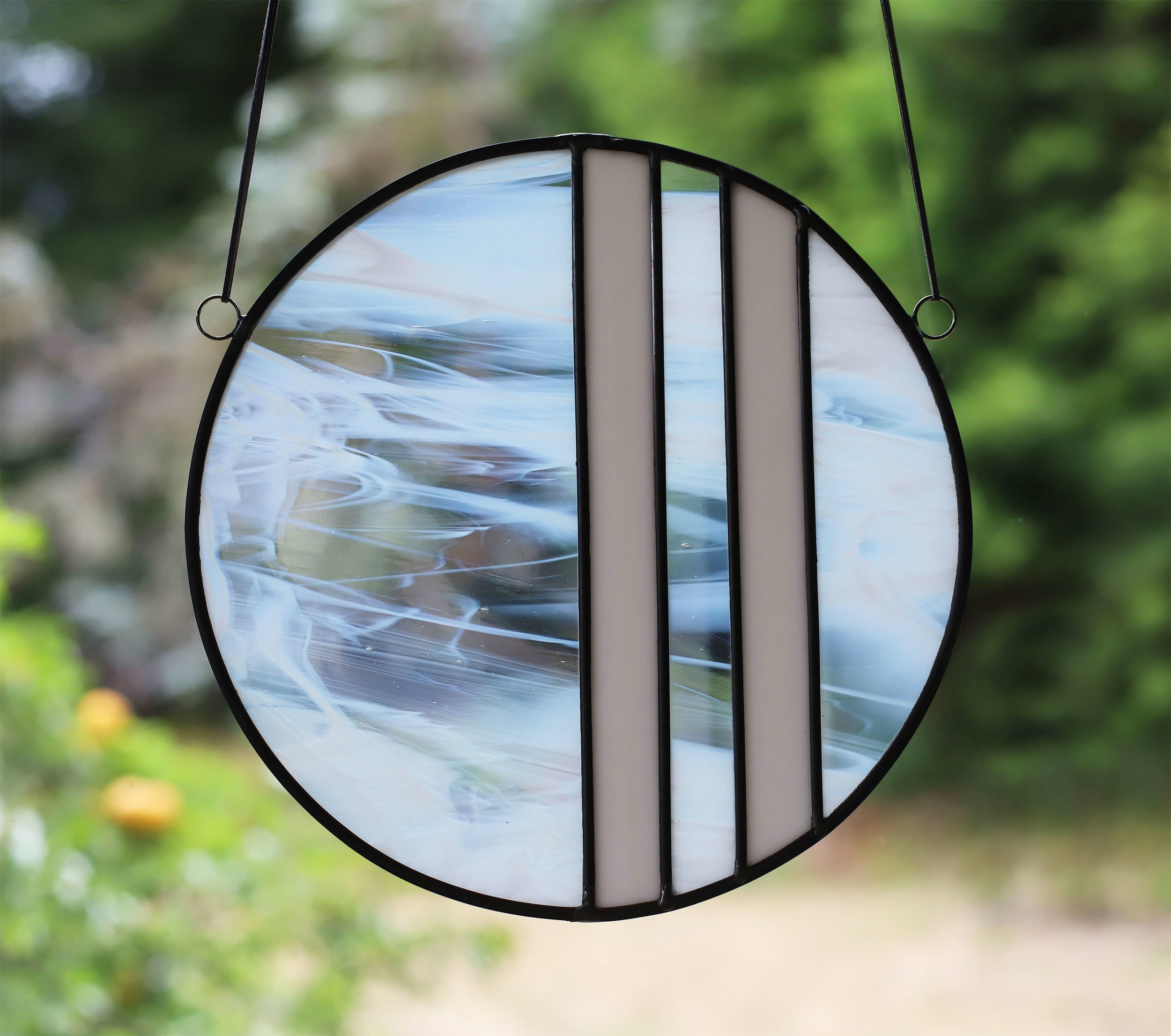 Striped Circle / Stained Glass / www.bandsofcolor.com