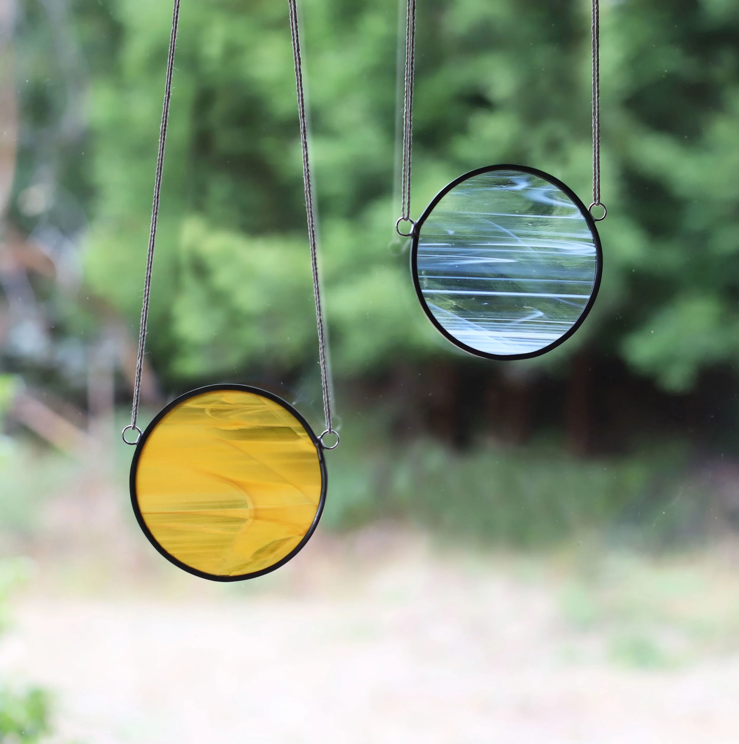 Sun and Moon / www.bandsofcolor.com / Stained Glass