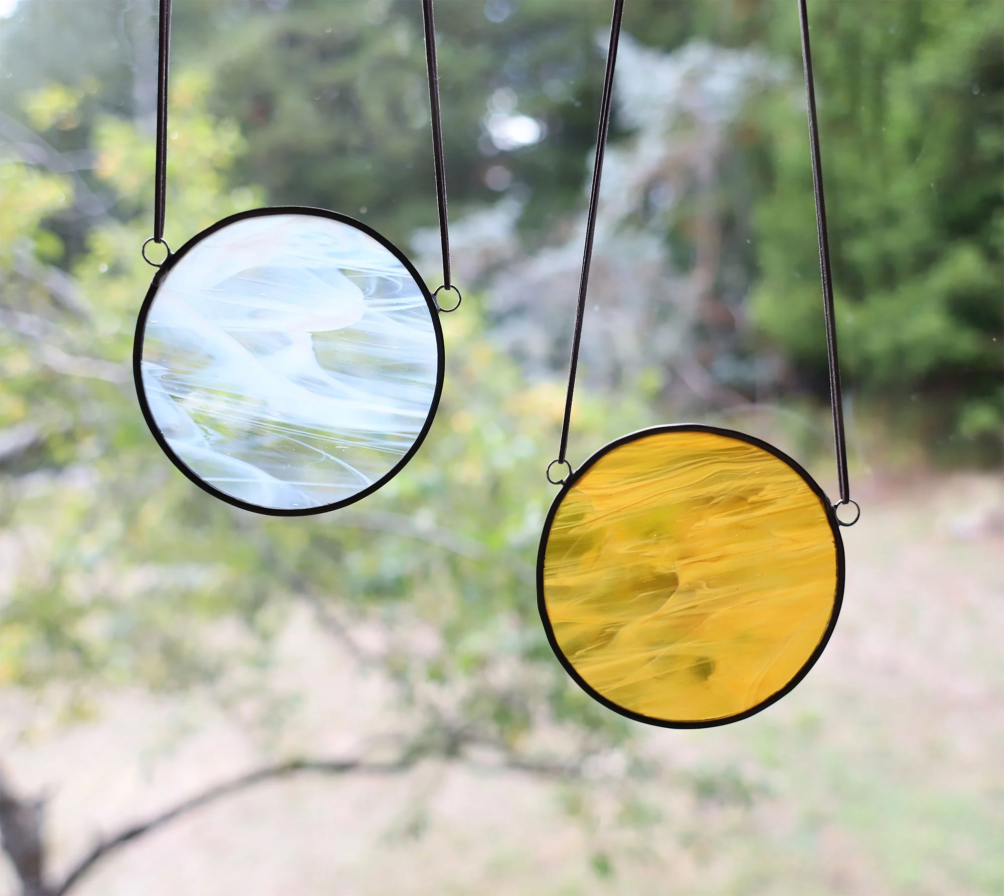 Sun and Moon / www.bandsofcolor.com / Stained Glass