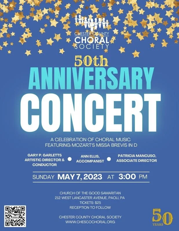 Chester County Choral Society 50th Anniversary Concert