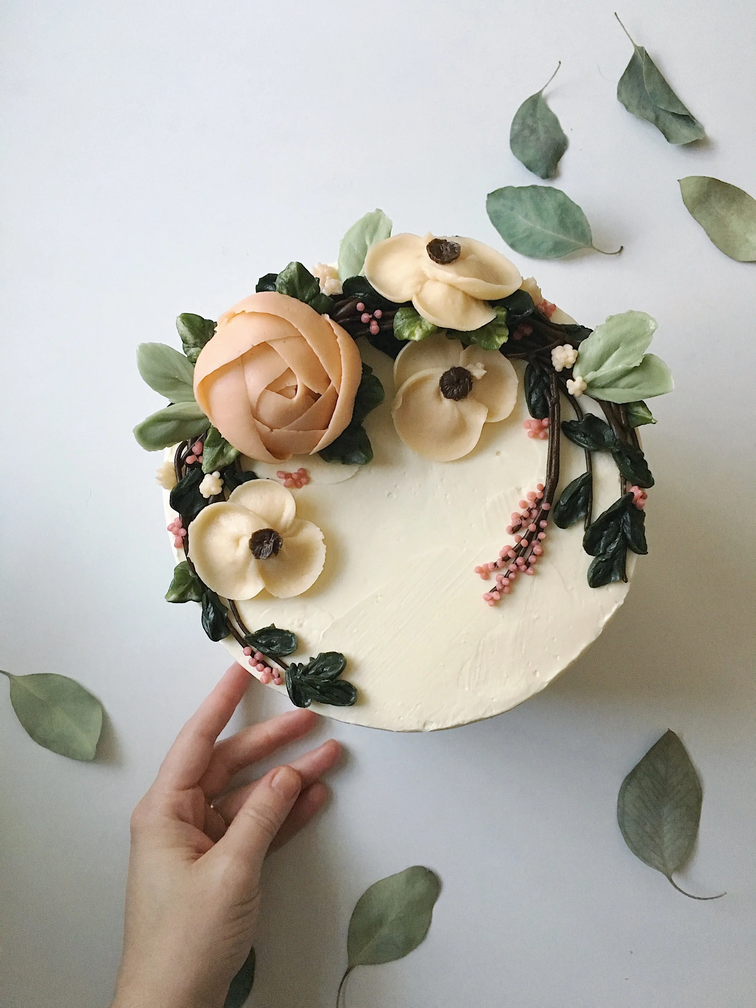 Buttercream flower cake