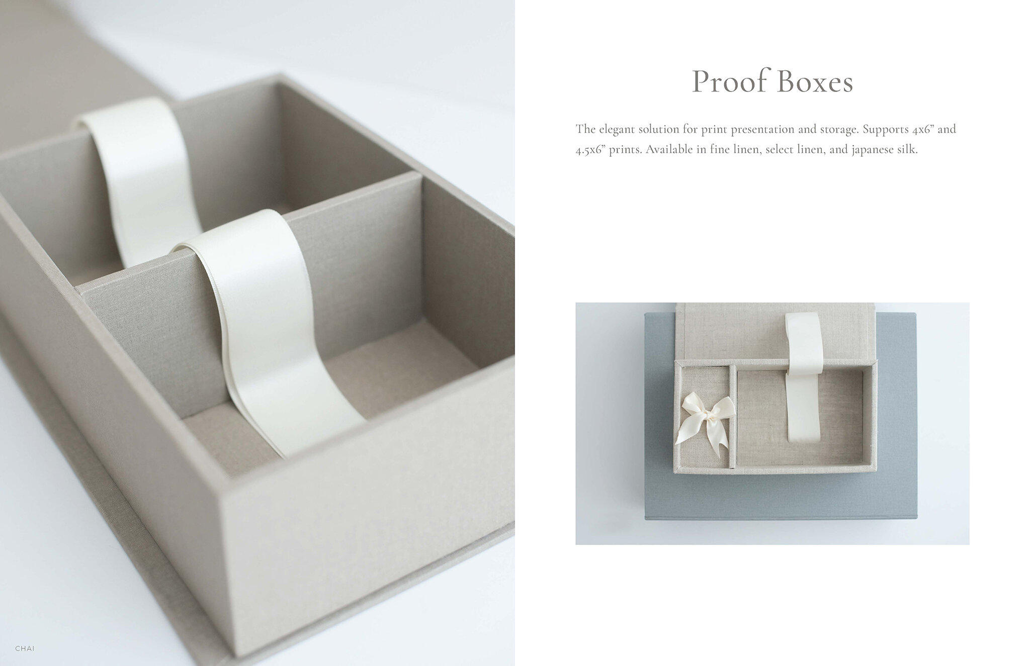 Linen 4x6 Photo Box, Presentation Box, Proof Box 