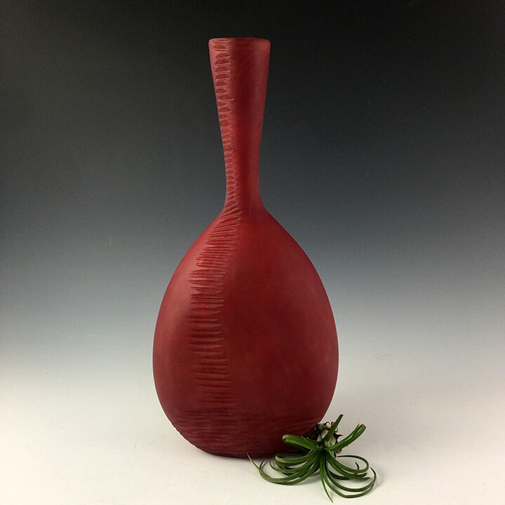 Small Red Vase