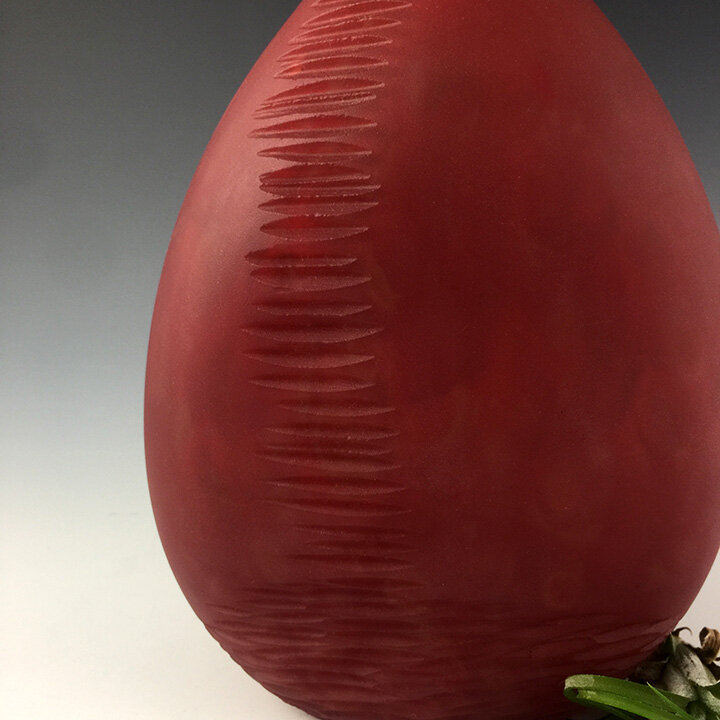 Small Red Vase POLLACK GLASS STUDIO & GALLERY