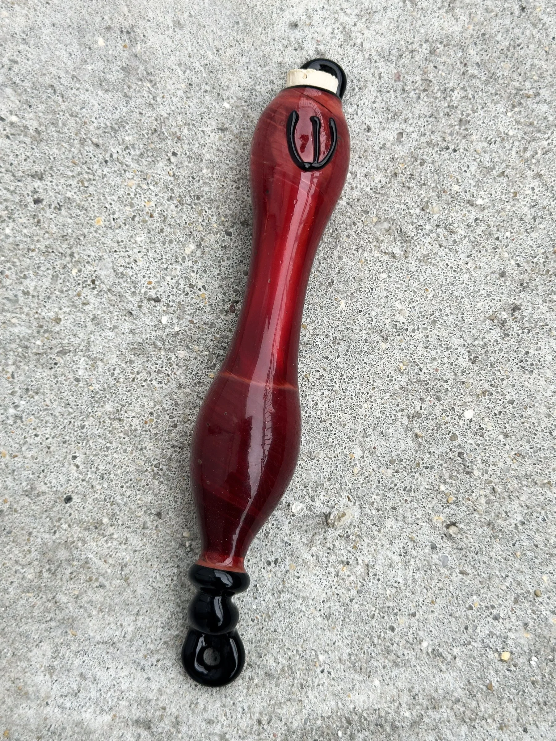 Swirl Deep Red Mezuzah_3.jpg