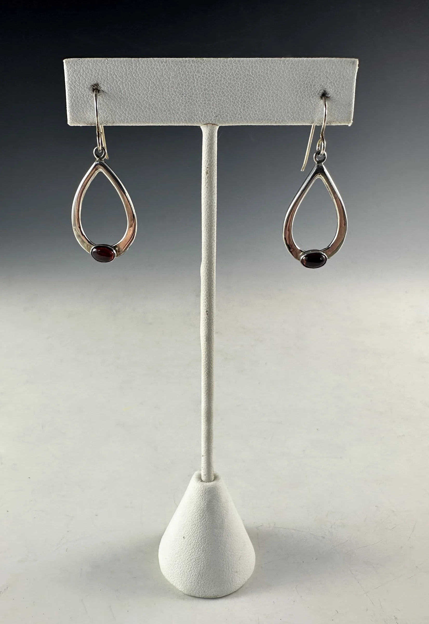 Vitrice McMurry_Silver Garnet Earrings 1.jpg