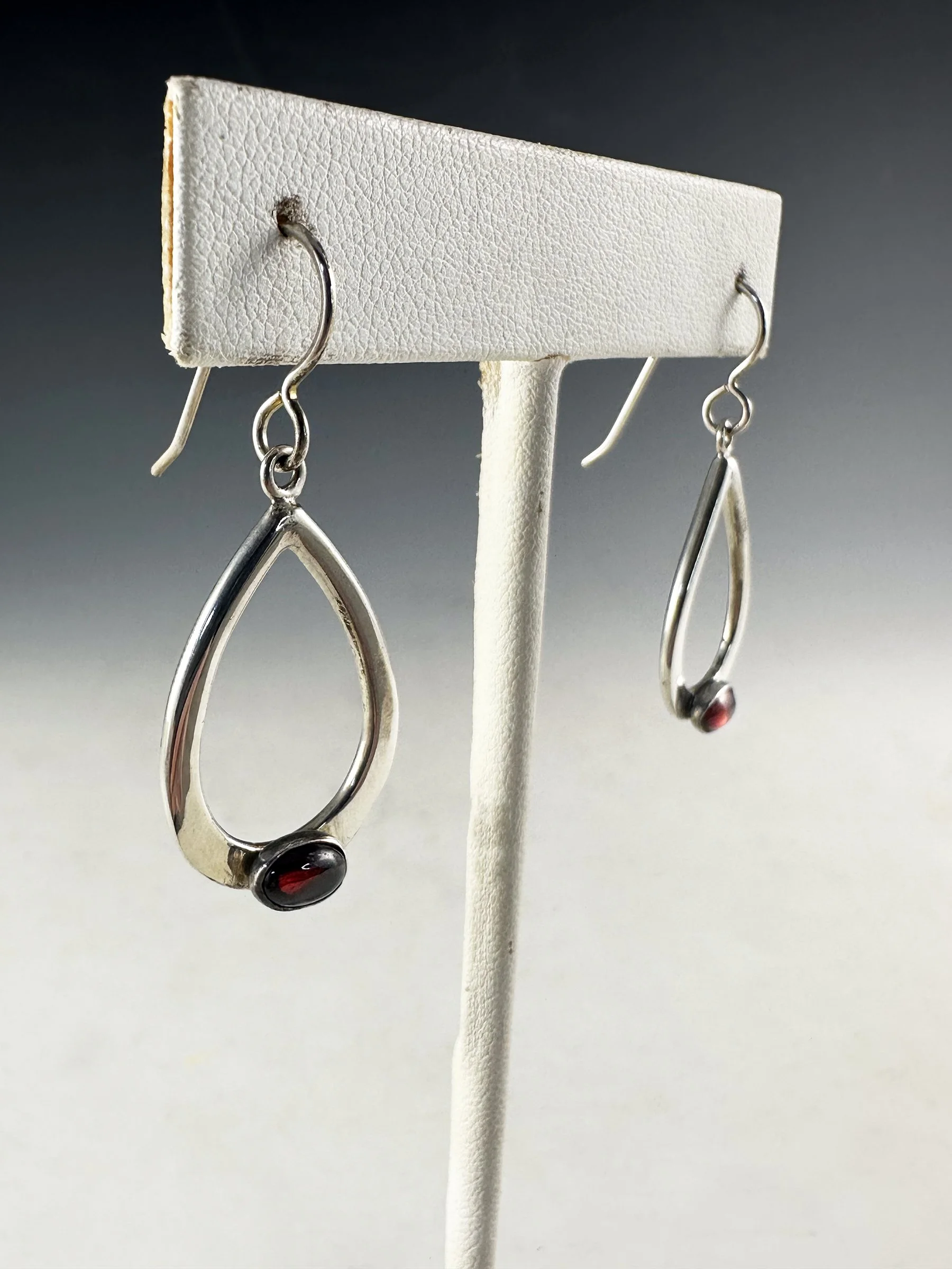 Vitrice McMurry_Silver Garnet Earrings 2.jpg