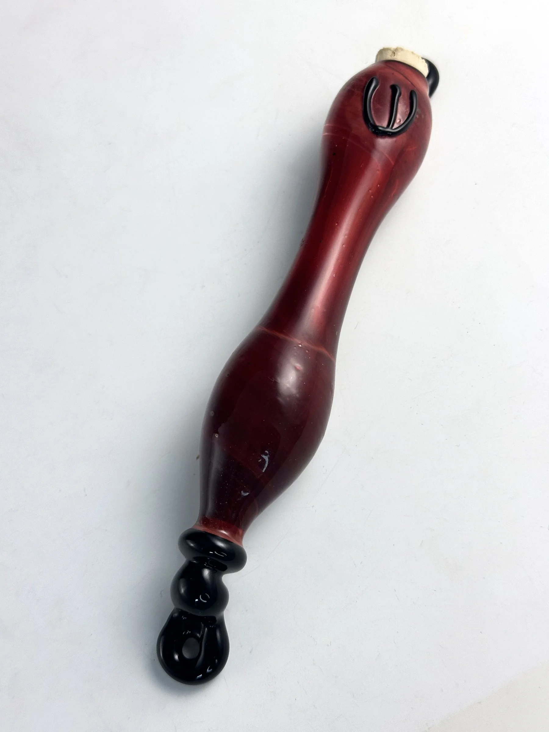 Swirl Deep Red Mezuzah_1.jpg