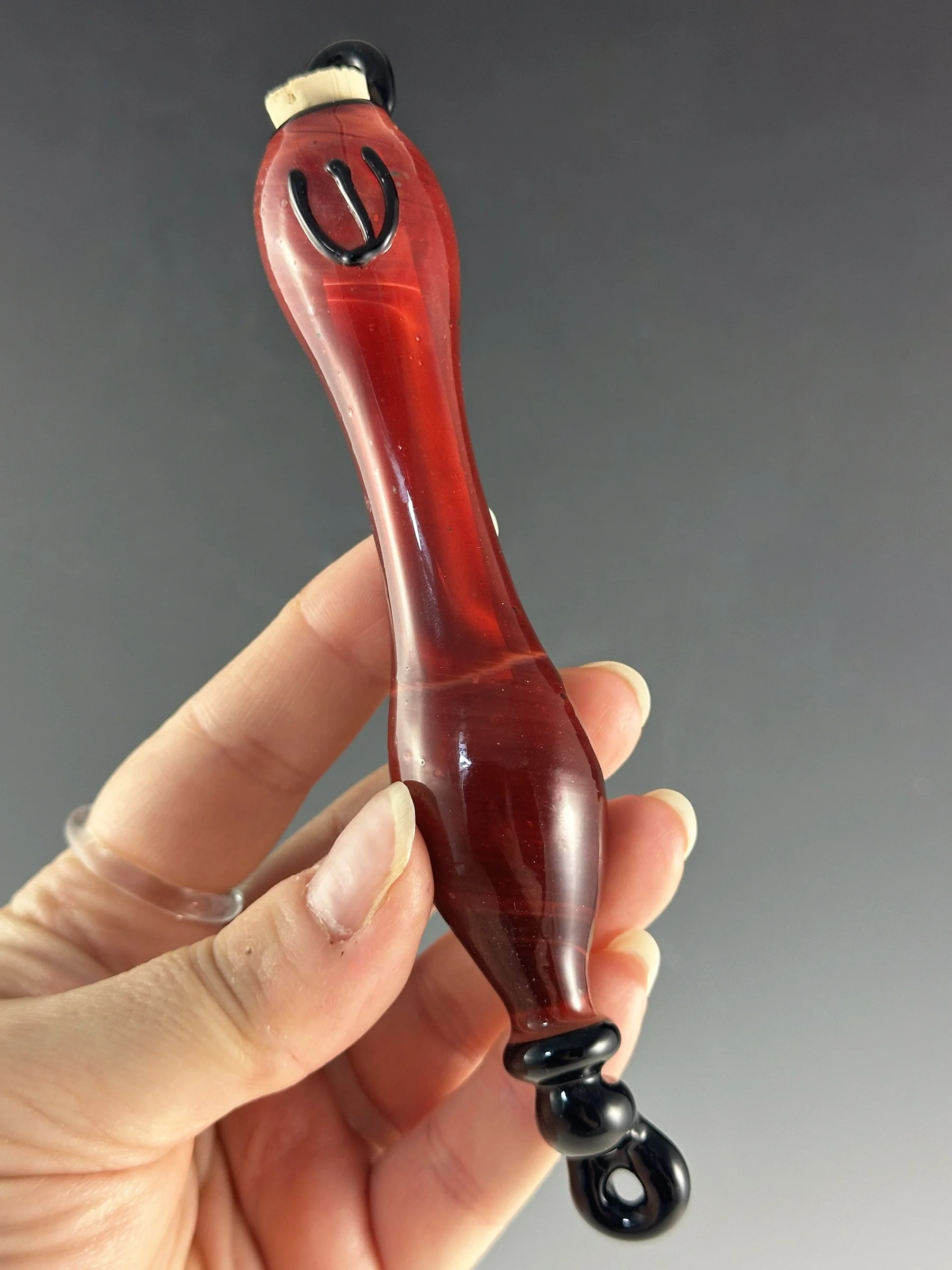 Swirl Deep Red Mezuzah_2.jpg
