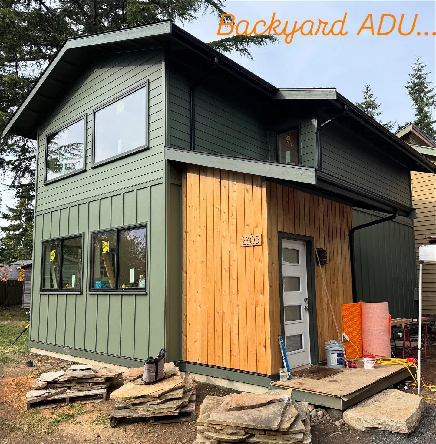 One of our #designbuild ADU's nearing the final stages on Alabama Hill! Everything is coming together nicely, a bright open interior space just in time for the big dark.....interiors coming soon!

&bull;

#pnwbuilders #bellinghambuilders
