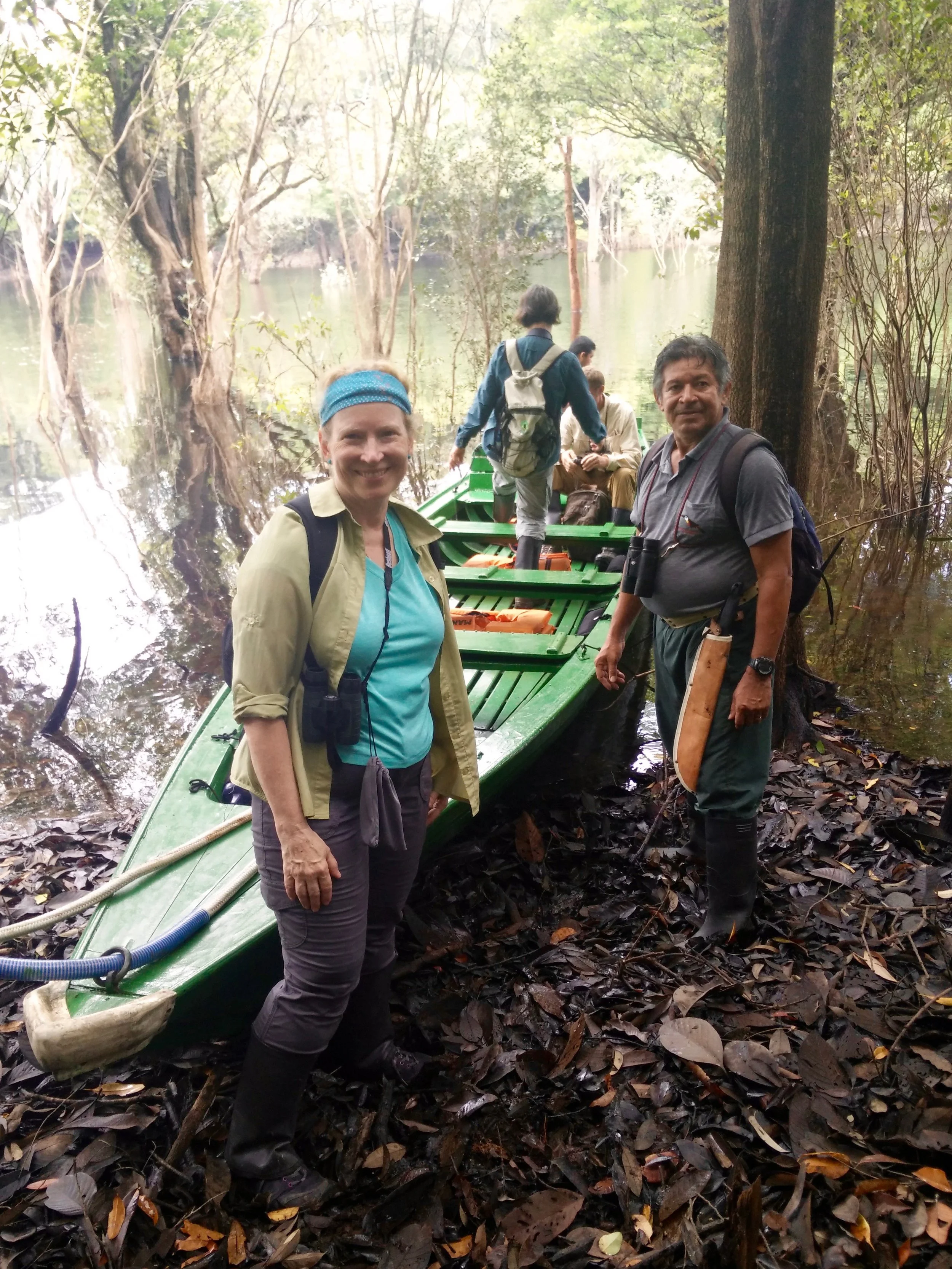 Exploring the Amazon rainforest by boat and on foot.